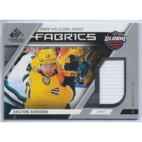 2023-24 SP Game Used Global Series Fabrics #GS-6 Colton Sissons