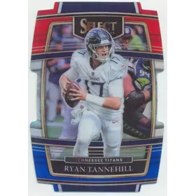 2021 Panini Select - Ryan Tannehill #33 Red & Blue Prism Die-Cut