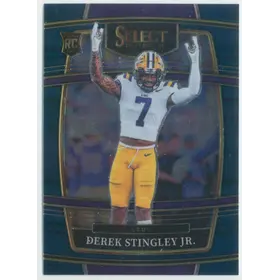 2022 Panini Select Draft Picks - Derek Stingley Jr. #20 Concourse Blue Parallel