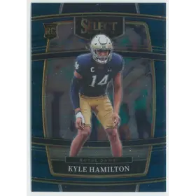 2022 Panini Select Draft Picks - Kyle Hamilton #21 Concourse Blue Parallel
