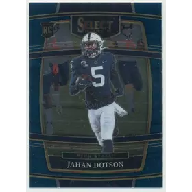 2022 Panini Select Draft Picks - Jahan Dotson #87 Concourse Blue Parallel
