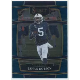 2022 Panini Select Draft Picks - Jahan Dotson #87 Concourse Blue Parallel
