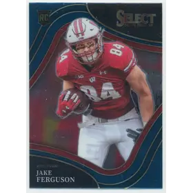 2022 Panini Select Draft Picks - Jake Ferguson #122 Field Level Blue Parallel