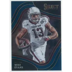 2022 Panini Select Draft Picks - Mike Evans #133 Field Level Blue Parallel