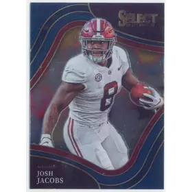2022 Panini Select Draft Picks - Josh Jacobs #179 Field Level Blue Parallel