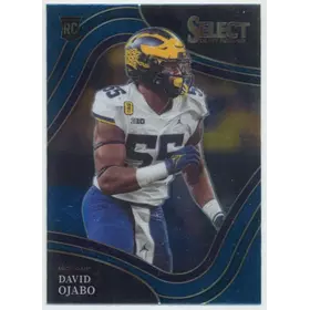 2022 Panini Select Draft Picks - David Ojabo #194 Field Level Blue Parallel