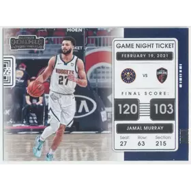 2021-22 Panini Contenders - Jamal Murray #4 Game Night Ticket