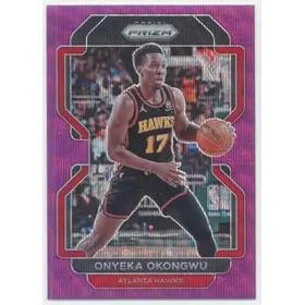 2021-22 Panini Prizm - Onyeka Okongwu #75 Purple Wave Prizm Parallel