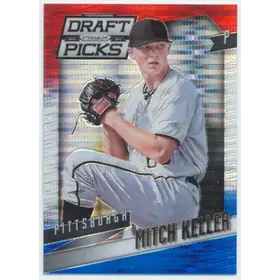 2014 Panini Prizm Perennial Draft Picks - Mitch Keller #51 Red White & Blue Pulsar Prizm Parallel