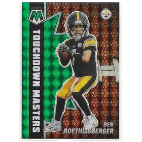 2021 Mosaic Touchdown Masters Prizm Green #TM-19 Ben Roethlisberger