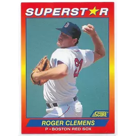 1992 Score Superstar #74 Roger Clemens