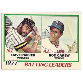 1978 O-Pee-Chee #1 Dave Parker & Rod Carew *