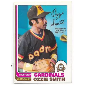 1982 O-Pee-Chee #95 Ozzie Smith *