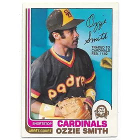 1982 O-Pee-Chee #95 Ozzie Smith *