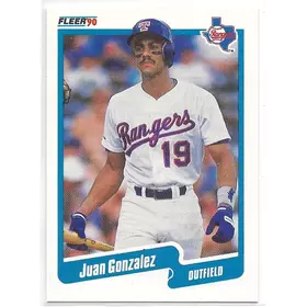 1990 Fleer #297 Juan Gonzalez RC