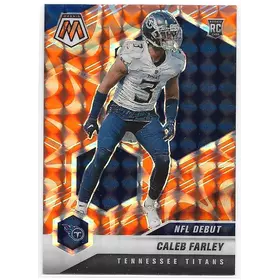2021 Mosaic Prizm Reactive Orange #258 Caleb Farley