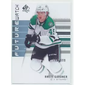 2019-20 SP AUTHENTIC - RHETT GARDNER #238 FUTURE WATCH 298/999