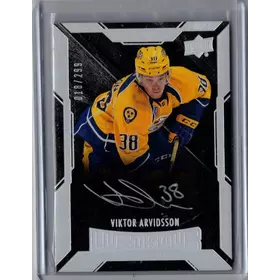 2015-16 UD Black Lustrous Auto Silver Rookie Viktor Arvidsson  018/299