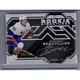 2016-17 UD Black Rookie Signature Silver Auto Anthony Beauvillier 108/149