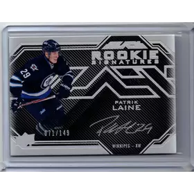 2016-17 UD Black Rookie Signature Silver Auto Patrik Laine 071/149