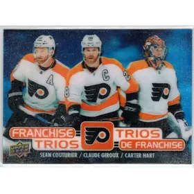 2020-21 UD Tim Hortons Franchise Trios Couturier Giroux Hart Philadelphia