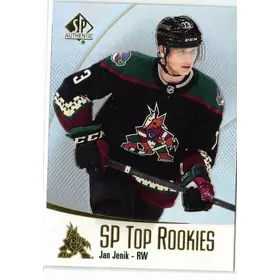 2021-22 UD SP Authentic Top Rookies Jan Jenik