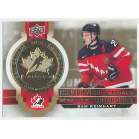 2021-22 TIM HORTONS TEAM CANADA - SAM REINHART #M-6 CHAMPIONSHIP MEDALS
