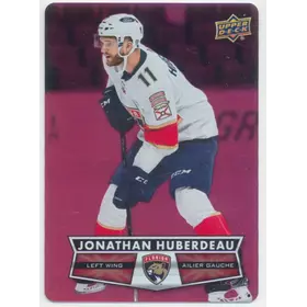 2021-22 TIM HORTONS - JONATHAN HUBERDEAU #DC-25 RED DIE CUT