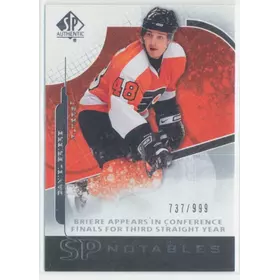2008-09 SP AUTHENTIC - DANIEL BRIERE #109 SP NOTABLES 737/999
