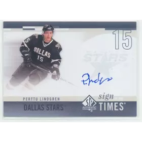 2010-11 SP AUTHENTIC - PERTTU LINDGREN #SOT-PL SIGN OF THE TIMES
