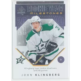 2018-19 SP AUTHENTIC - JOHN KLINGBERG #RYM-JK ROOKIE YEAR MILESTONES