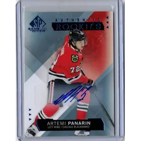 2015-16 UD SP Game Used Rookie Auto Artemi Panarin