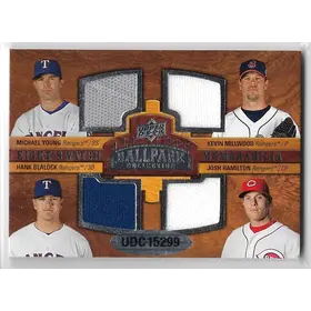 2008 UD Ballpark Collection #318 Carlos Lee, Roy Oswalt, Miguel Tejada, Mark Loretta, Michael Young, Kevin Millwood, Hank Blalock & Josh Hamilton