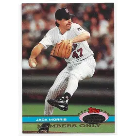 1991 Stadium Club Members Only #22 Jack Morris
