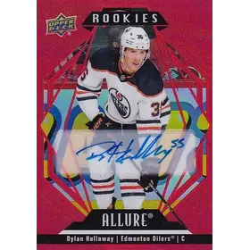 2022-23 Upper Deck Allure Red Rainbow Auto 121 Dylan Holloway