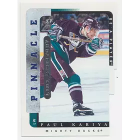1996-97 PINNACLE BE A PLAYER - PAUL KARIYA #LTH-6B LINK 2 HISTORY