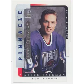 1996-97 PINNACLE BE A PLAYER - STEVE YZERMAN #LTH-9B LINK 2 HISTORY