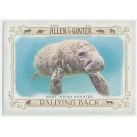 2021 Topps Allen & Ginter - West Indian Manatee #RB-10 Rallying Back