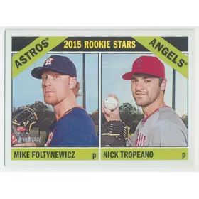 2015 Topps Heritage - Mike Foltynewicz/Nick Troleano #244 Rookie Stars RC
