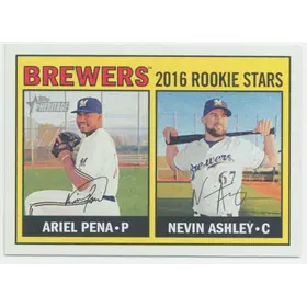 2016 Topps Heritage - Ariel Pena/Nevin Ashley #170 Rookie Stars RC