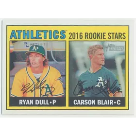 2016 Topps Heritage - Ryan Dull/Carson Blair #172 Rookie Stars RC