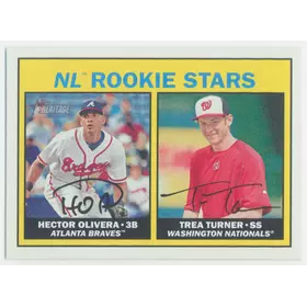 2016 Topps Heritage - Hector Olivera/Trea Turner #180 Rookie Stars RC