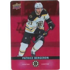 2019-20 TIM HORTONS - PATRICE BERGERON #DC-16 RED DIE CUTS