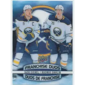 2019-20 TIM HORTONS - JACK EICHEL/RASMUS DAHLIN #D-16 FRANCHISE DUOS