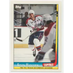 1991-92 TOPPS - KEVIN HATCHER #16 TEAM SCORING LEADERS