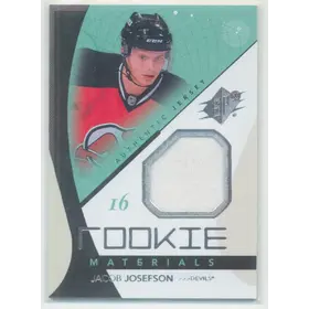 2010-11 SPX - JACOB JOSEFSON #RM-JJ ROOKIE MATERIALS