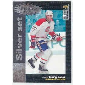 1995-96 COLLECTOR'S CHOICE - PIERRE TURGEON #C15 YOU CRASH THE GAME SILVER SET