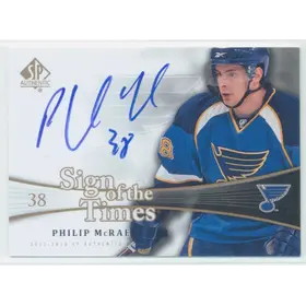 2011-12 SP AUTHENTIC - PHILIP McRAE #SOT-MC SIGN OF THE TIMES