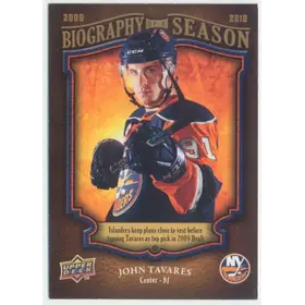 2009-10 UPPER DECK BIOGRAPHY OF A SEASON - JOHN TAVARES #BOS4⚠️