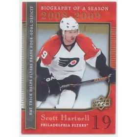 2008-09 UPPER DECK BIOGRAPHY OF A SEASON - SCOTT HARTNELL #BS16